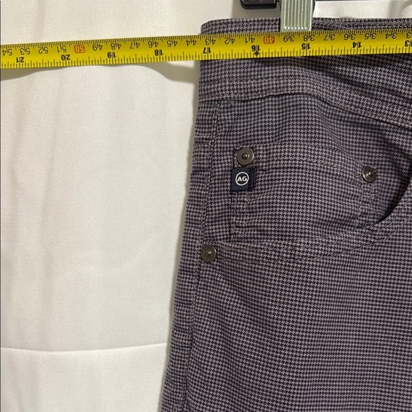 AG ADRIANO GOLDSCHMIED HOUNDSTOOTH PANTS 33X32 SLIM STRAIGHT - Picture 8 of 12